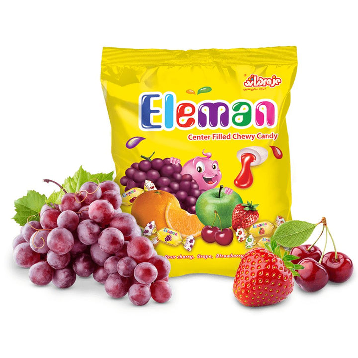 Eleman Centered Filled Fruity Chewy Candy, 300+5g