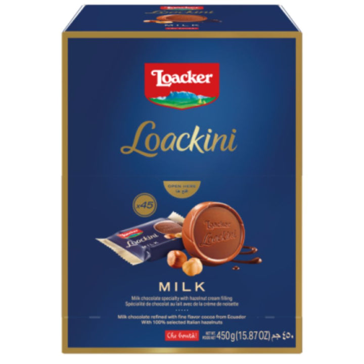 Loacker Loackini Milk Chocolate Box, 450g