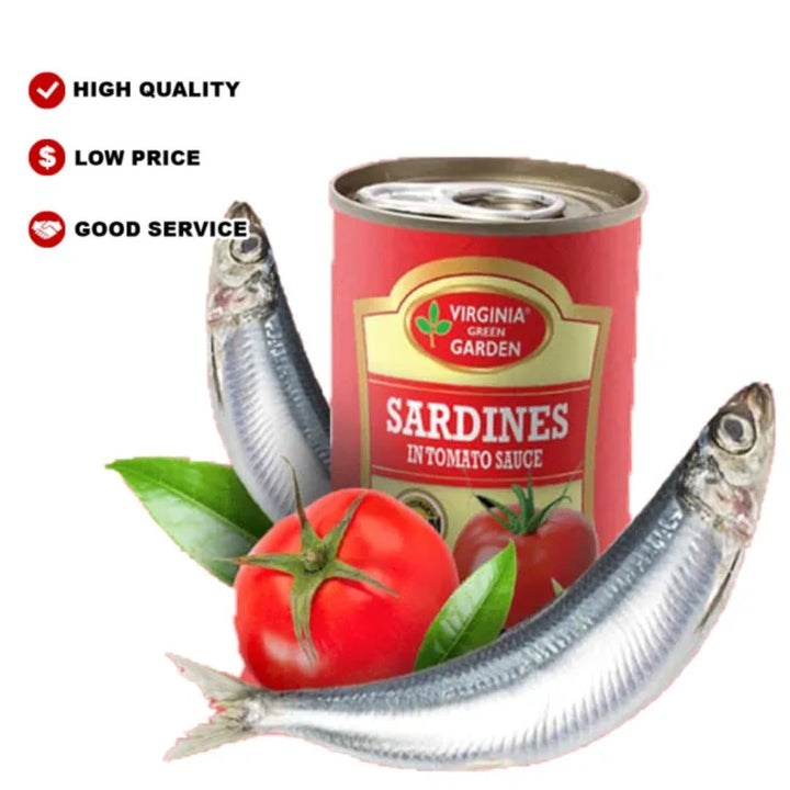 Virginia Green Garden Sardines In Tomato Sauce, 155g