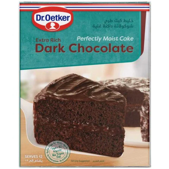 Dr. Oetker Perfectly Moist Extra Rich Dark Chocolate Cake Mix, 500g