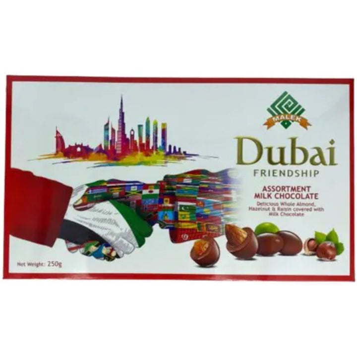 Malek Dubai Friendship Assortment Milk Chocolate, 250g