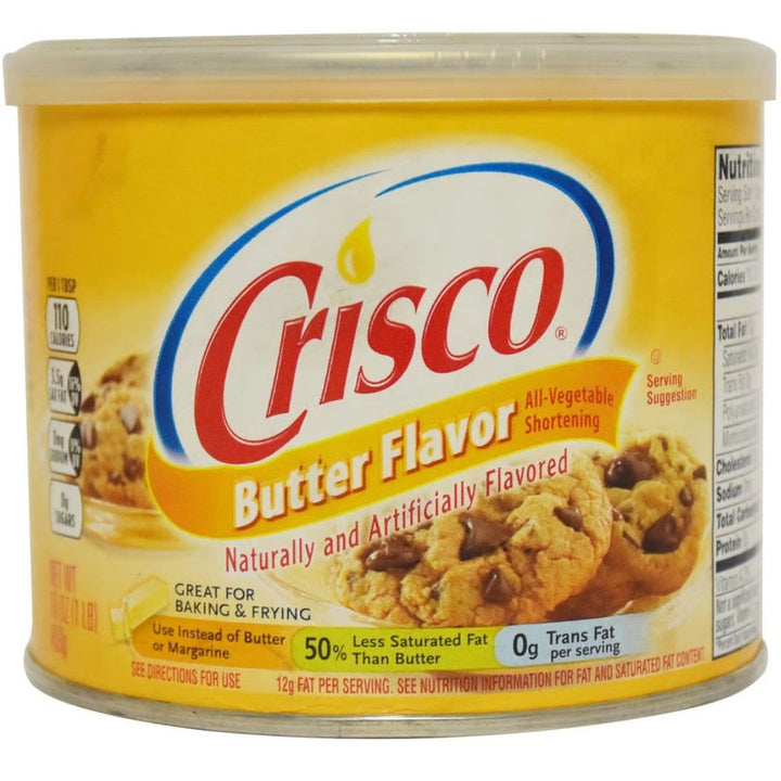 Crisco Butter Flavored All Vegetable Shortening, 453g