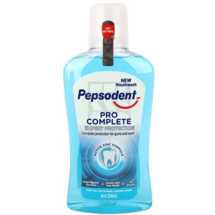 Pepsodent Pro Complete Expert Protection Mouthwash, 500ml