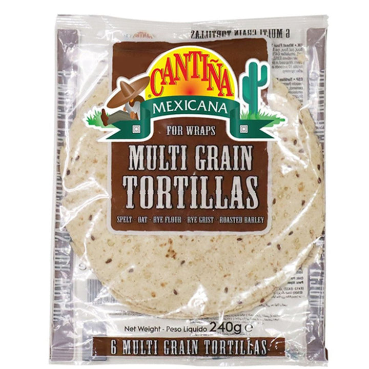 Cantina Mexicana Multi Grain Tortillas For Wraps, 6 Pieces, 240g