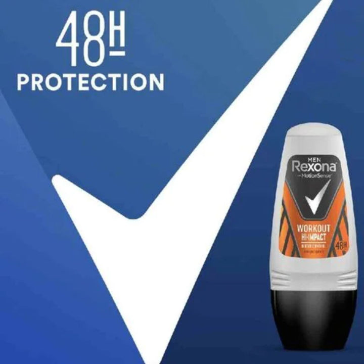 Rexona Men Antiperspirant Roll-On Workout, 50ml