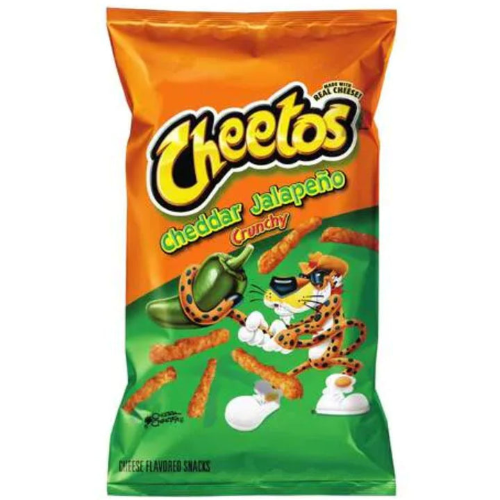 Cheetos Crunchy Cheddar Cheese Jalapeno Snacks, 226.8g