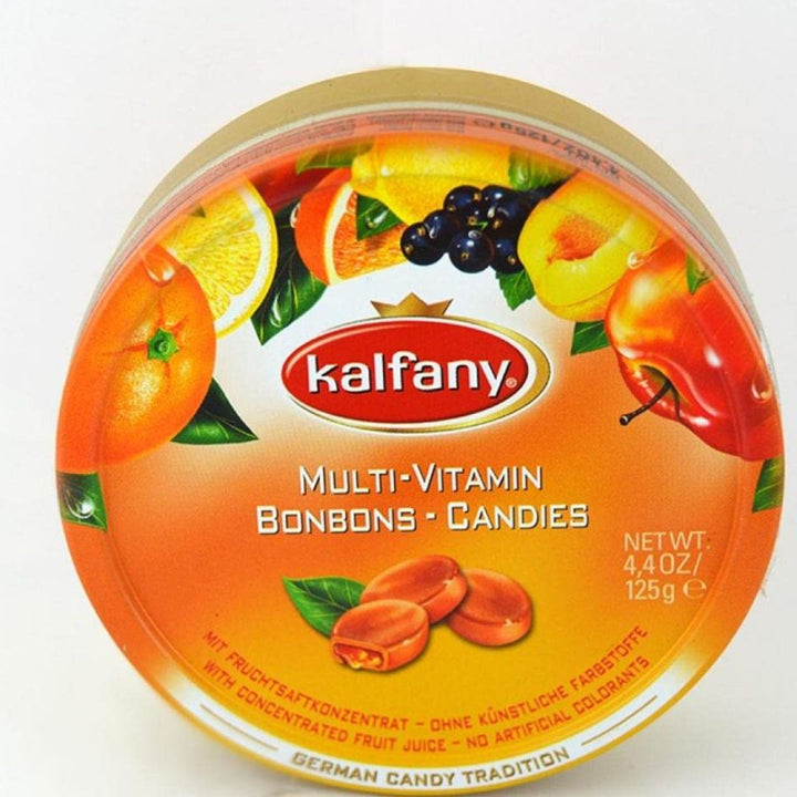 Kalfany Multi-Vitamin Bonbons-Candies with Fruit Juice Candy, 125g