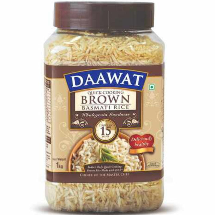 Daawat Quick Cooking Brown Basmati Rice, 1kg