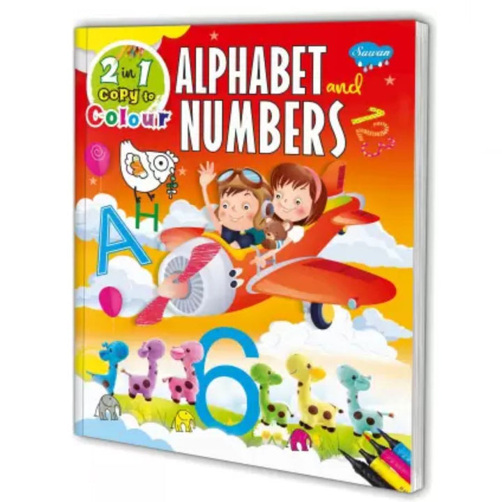 Preschool Colouring Books Alphabet And Numbers