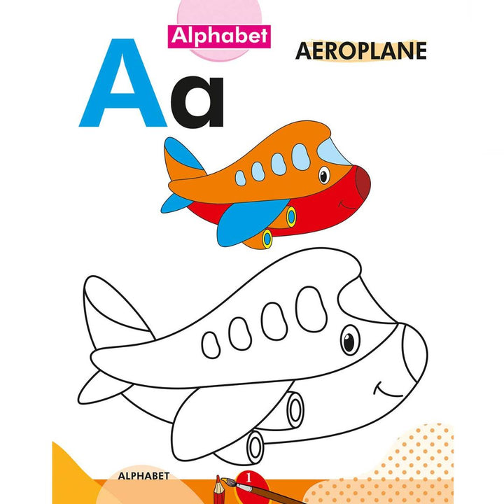 Preschool Colouring Books Alphabet And Numbers