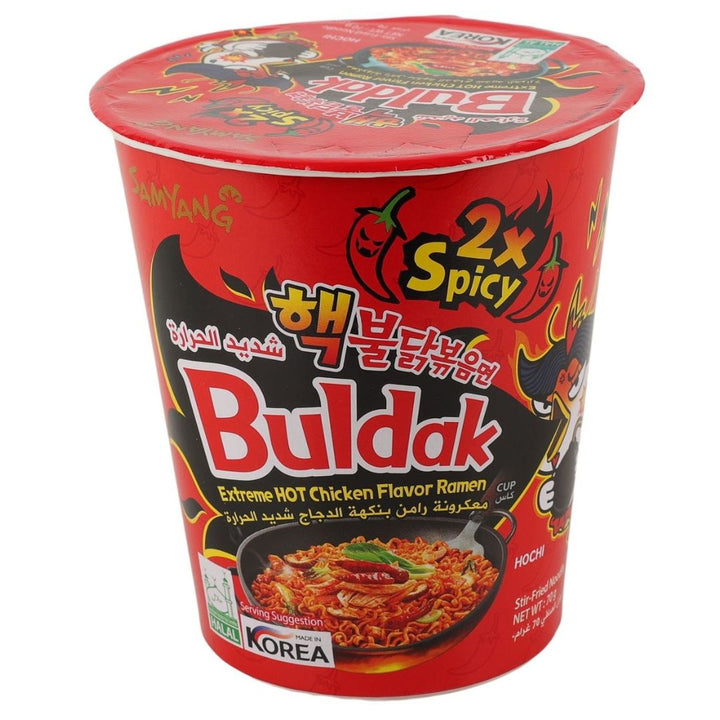 Samyang - Hot Chicken Flavour Ramen Buldak 2X Spicy ( Cup), 70g