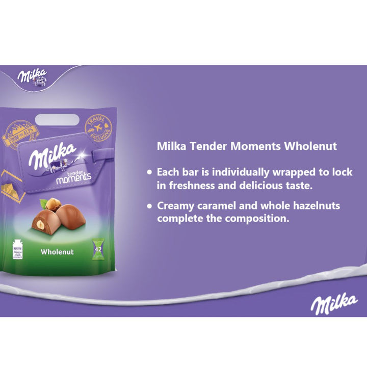 Milka Tender Moments Wholenut Pouch, 405g