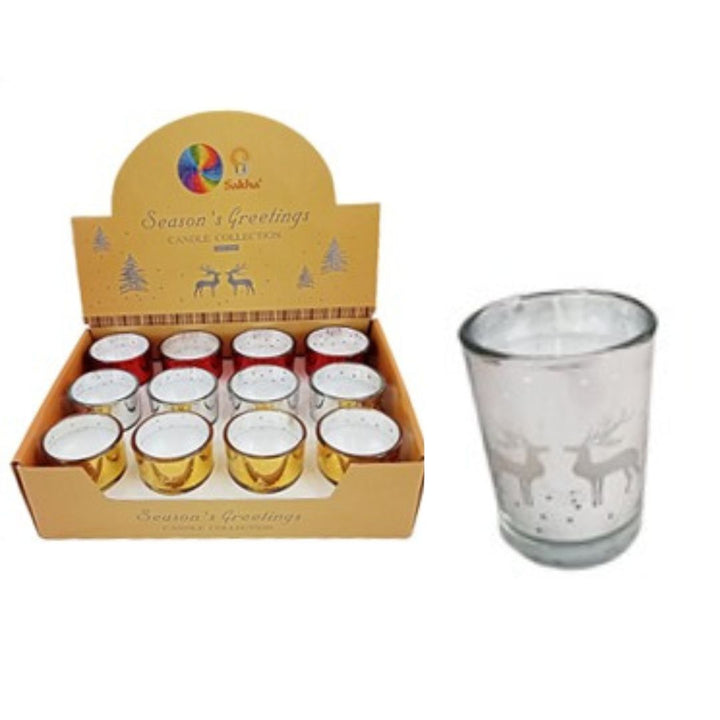 Xmas Scent Candle White Jar 1Pc, 5.2cm