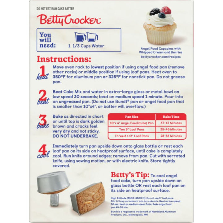 Betty Crocker Angel Food Cake Mix 453g