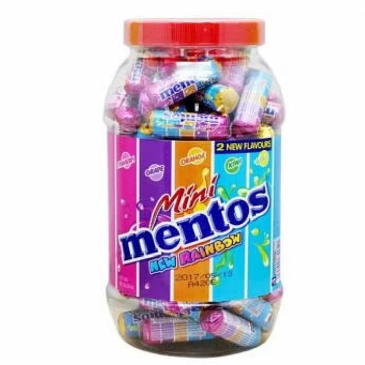 Mini Mentos Rainbow Chewy Candy Gum, 35x10g