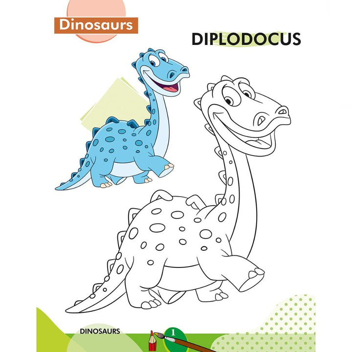 2 In 1 Copy To Colour Dinosaurs And Pirates