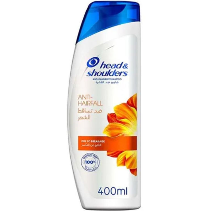 Head & Shoulders Anti-Hairfall Anti-Dandruff Shampoo, 400ml