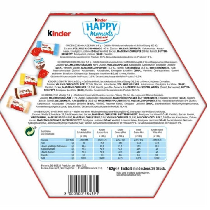 Kinder Happy Moments Mini -Ich Hab Dich Lieb, 162g