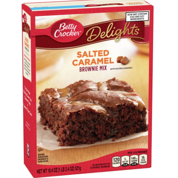 Betty Crocker Delights Salted Caramel Brownie Mix, 521g