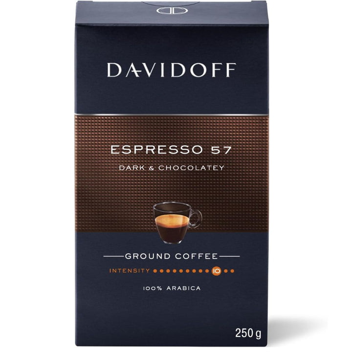 Davidoff Cafe Espresso 57 Dark & Chocolatey Ground Coffee, 250g