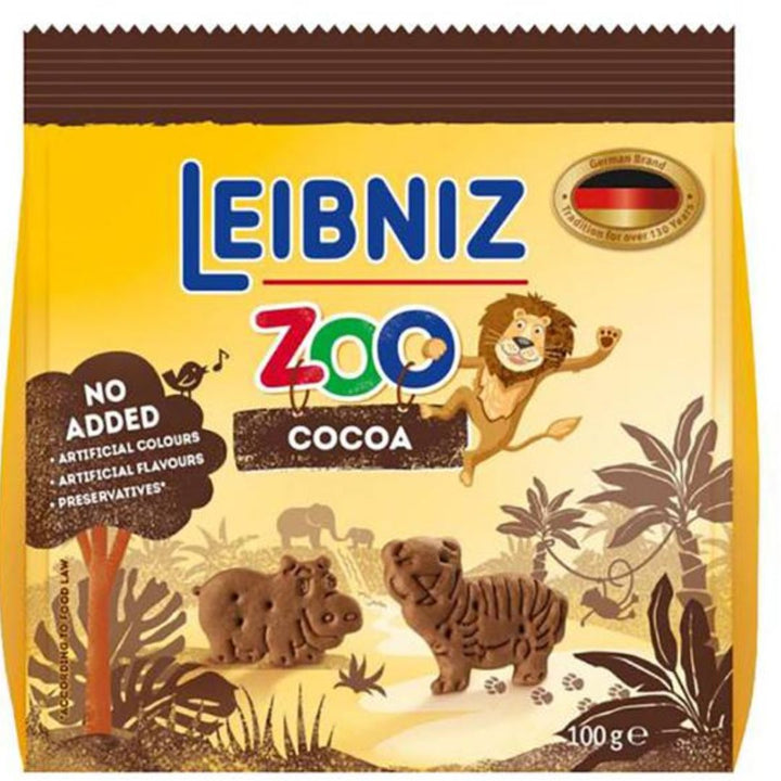 Bahlsen Leibniz Zoo Jungle Biscuits  Cocoa 100g