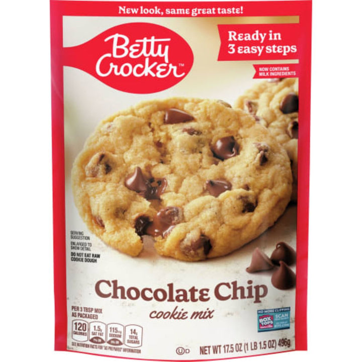 Betty Crocker Chocolate Chip Cookie Mix, 496g