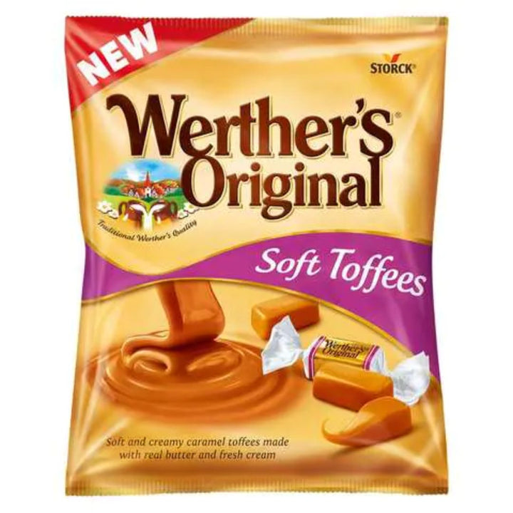 Werther's Original Soft Cream Caramel Toffees, 100g