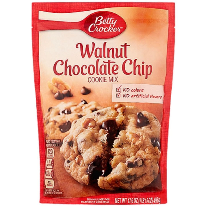 Betty Crocker Walnut Chocolate Chip, Cookie Mix, 496g