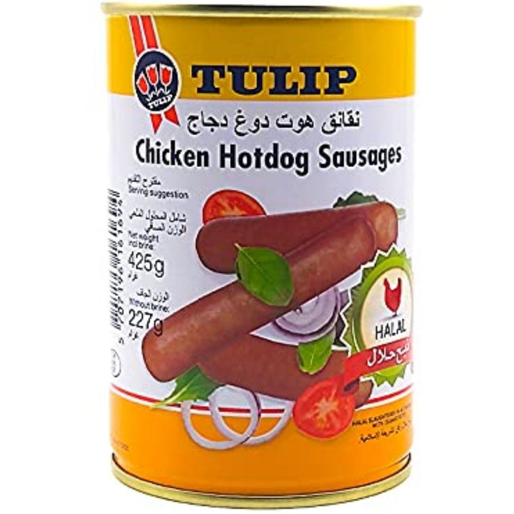 Tulip Chicken Hotdog Sausage Halal, 425g