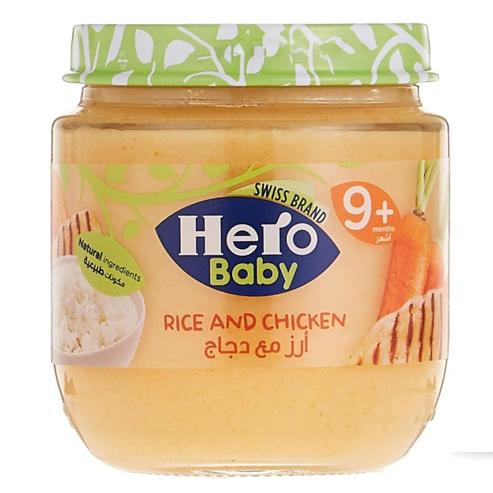 Hero Baby Rice and Chicken Jar for 9+ months, 120g