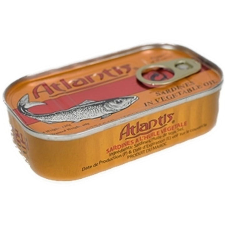 Atlantis Canned Spiced Sardines In Vegetable Oil, 4x 125g