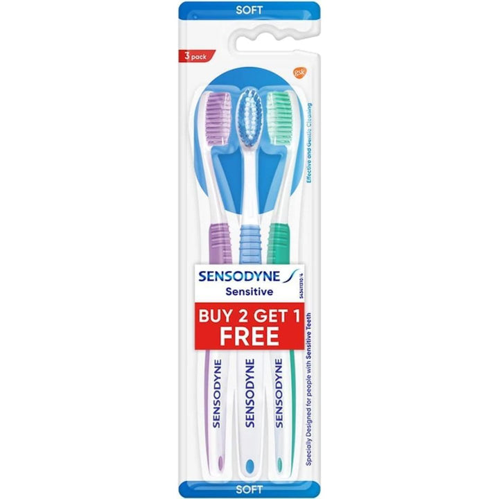 Sensodyne Sensitive Toothbrush Soft, Buy 2 Get 1 Free