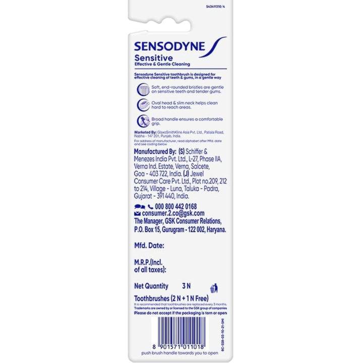 Sensodyne Sensitive Toothbrush Soft, Buy 2 Get 1 Free