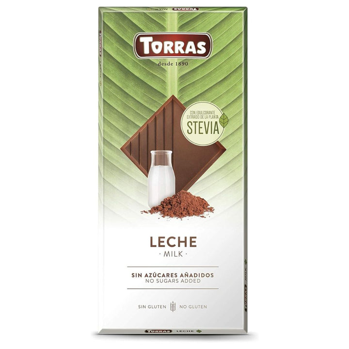 Torras Sugar Free Stevia Milk Chocolate, 100g