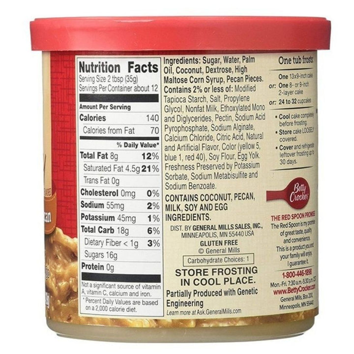 Betty Crocker Rich & Creamy Frosting Coconut Pecan, 439g