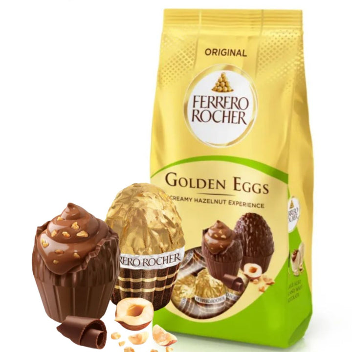 Ferrero Rocher Orignal Golden Eggs Creamy Hazelnut, 90g