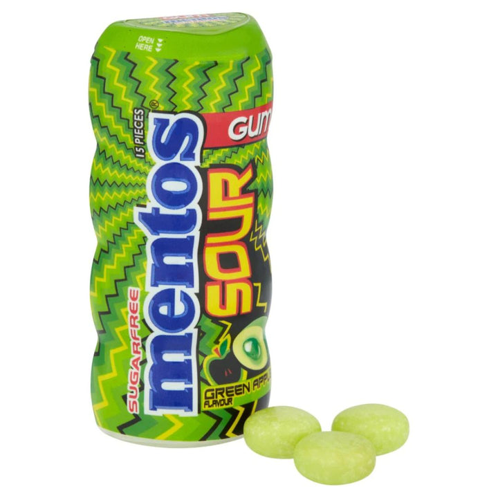 Mentos Pure Fresh Chewing Gum, Sour Green Apple, 30g