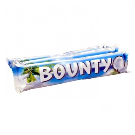 Bounty Coconut, Chocolate Bars, 3*57gm