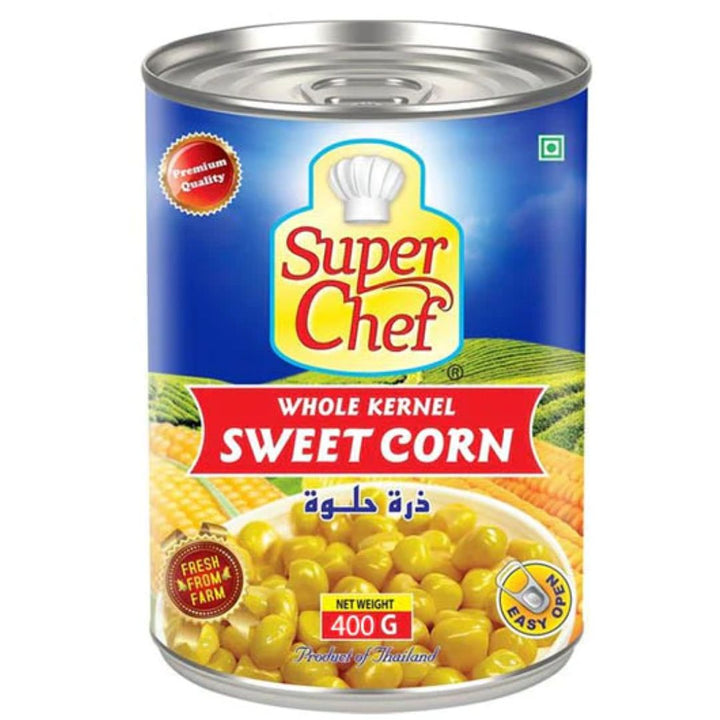 Super Chef Whole Kernel Sweet Corn, 400g