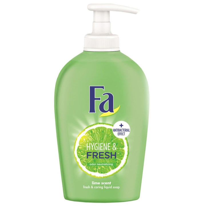 Fa Liquid Hand Soap Anti-Bacterial Effect Lime Scent, 250ml