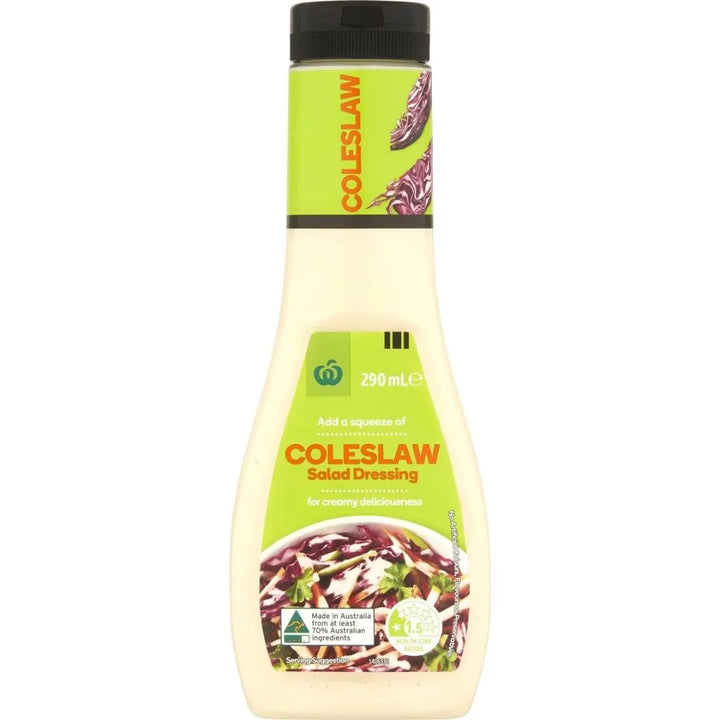 Woolworths Dressing Coleslaw, 290ml