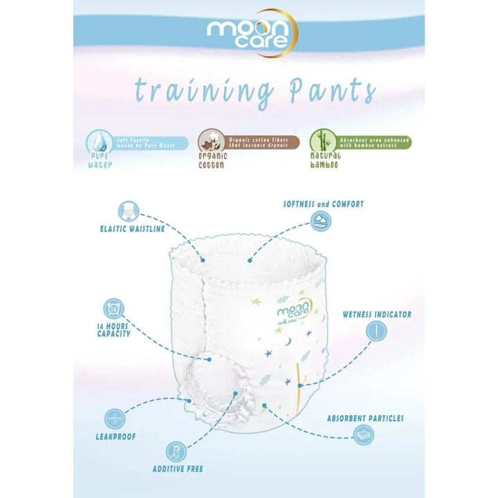 Moon Care Baby Diaper Pants Size 4 Maxi 8-14 KG 30 Count