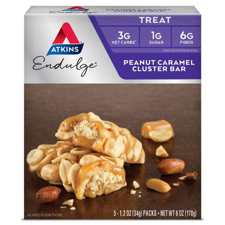 Atkins Endulge Treat, Peanut Caramel Cluster Bar, 170g