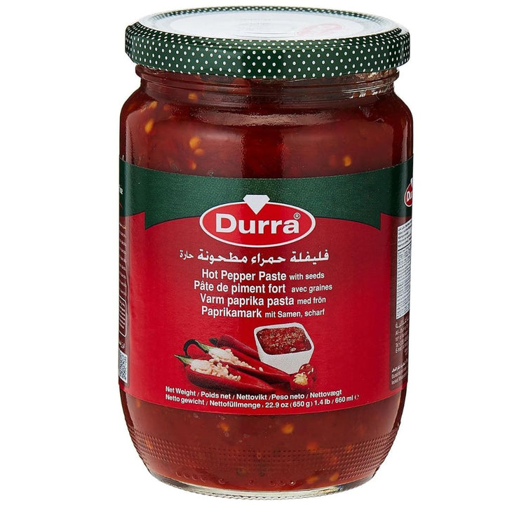 Durra Hot Pepper Paste with Seeds, 650g