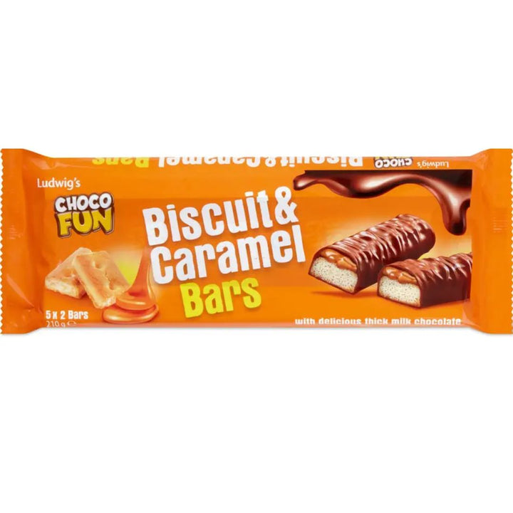 Choco Fun Biscuits & Caramel Bars, 210g