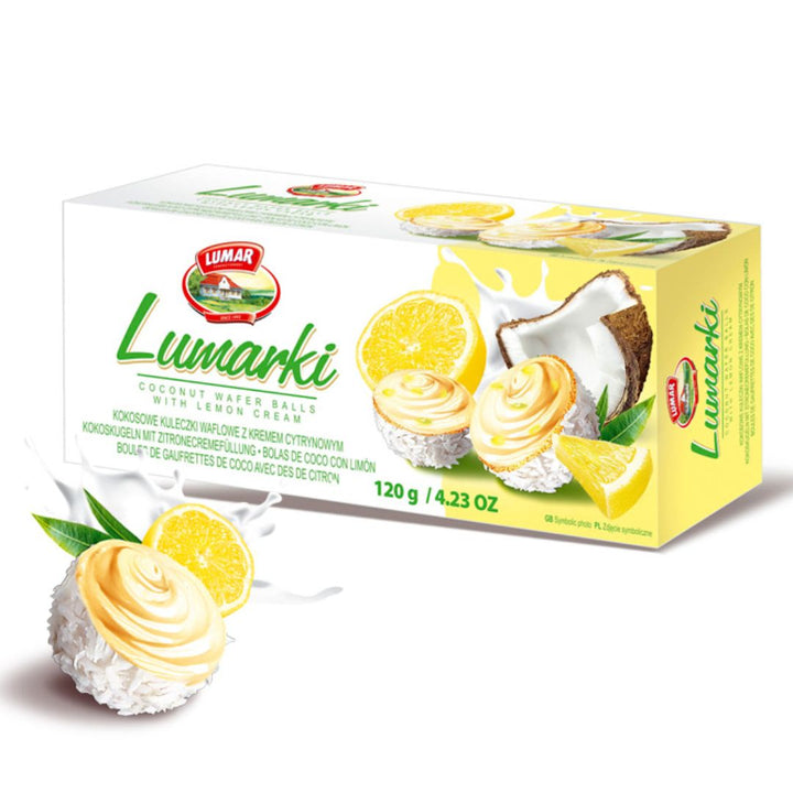 Lumar Lumarki Coconut Wafer Balls with Lemon Cream, 120g