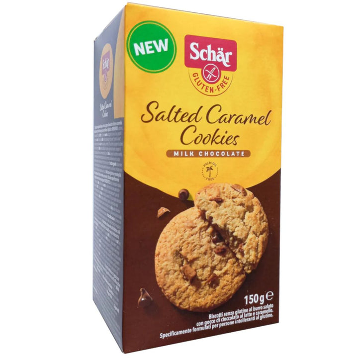 Schar Salted Caramel Cookies Milk Chocolate, 150g