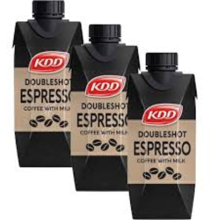 KDD Doubleshot Espresso Coffee with Milk, 250ml x3