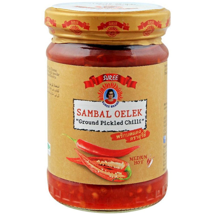 Suree Sambal Oelek Ground Pickled Chilli, 227g