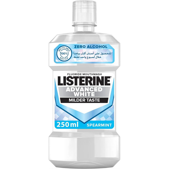 Listerine Advanced White Milder Taste Spearmint, 250ml